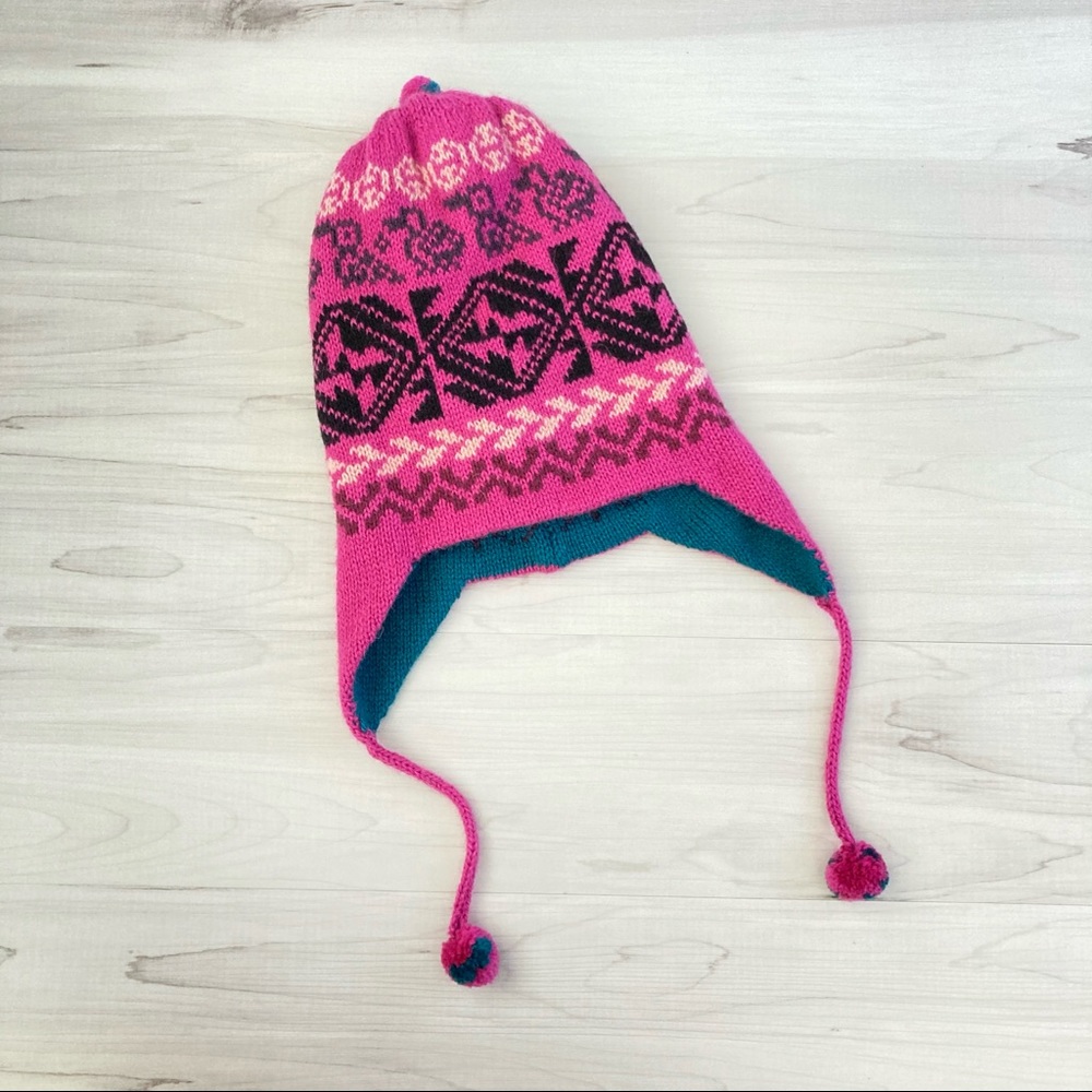 Reversible Alpaca Wool Earflap Beanie ❄️ 🦙